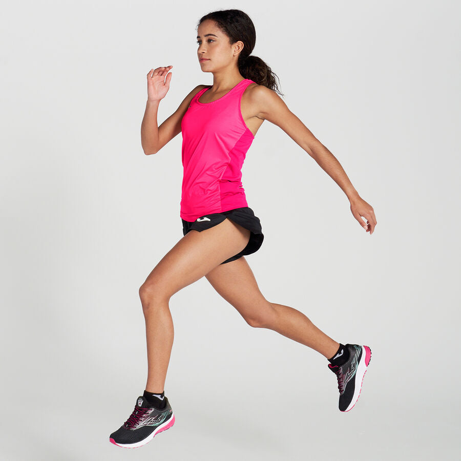 Camiseta tirantes mujer R-Winner naranja flúor