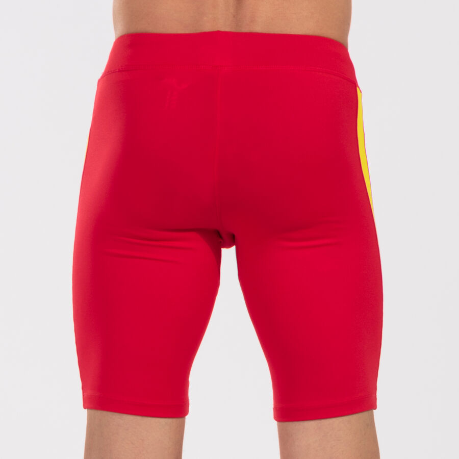 Mallas cortas hombre Elite VII rojo amarillo