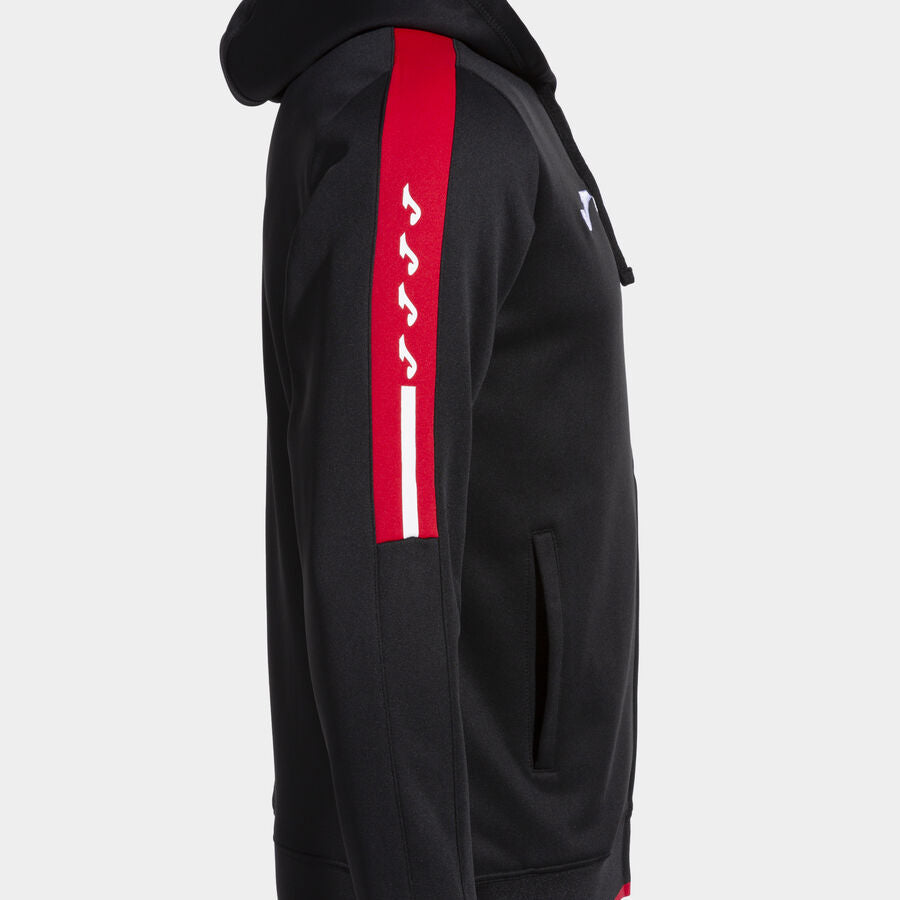 Chaqueta con capucha hombre Olimpiada gris melange negro