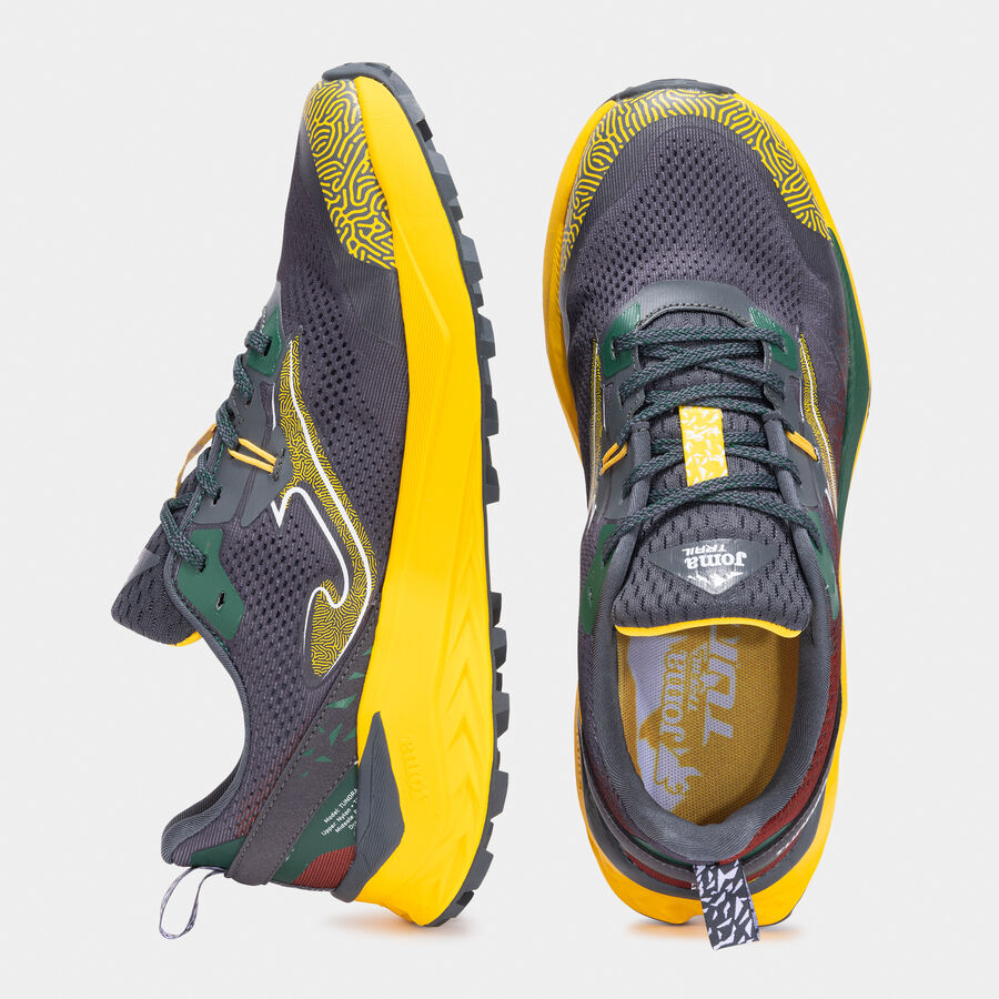 Zapatillas trail Tundra 25 hombre negro naranja