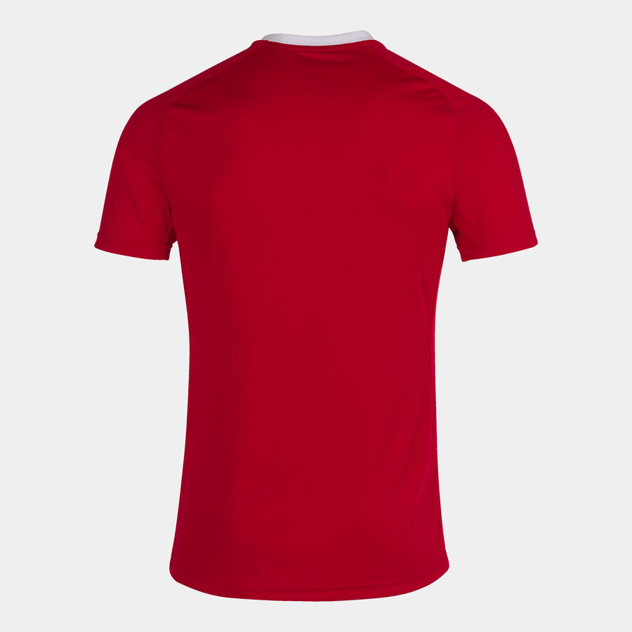 Camiseta manga corta hombre Tiger III rojo amarillo flúor