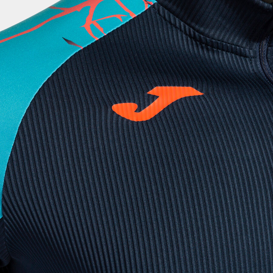 Sudadera hombre Elite IX negro verde flúor