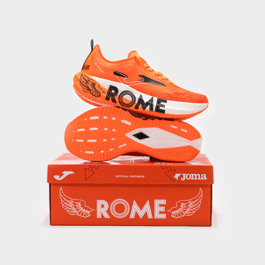 Zapatillas running R1000 25 Maratón De Roma unisex naranja