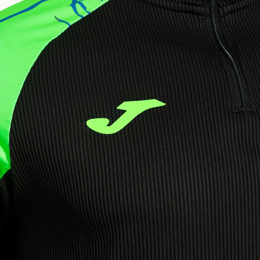 Sudadera hombre Elite IX negro verde flúor