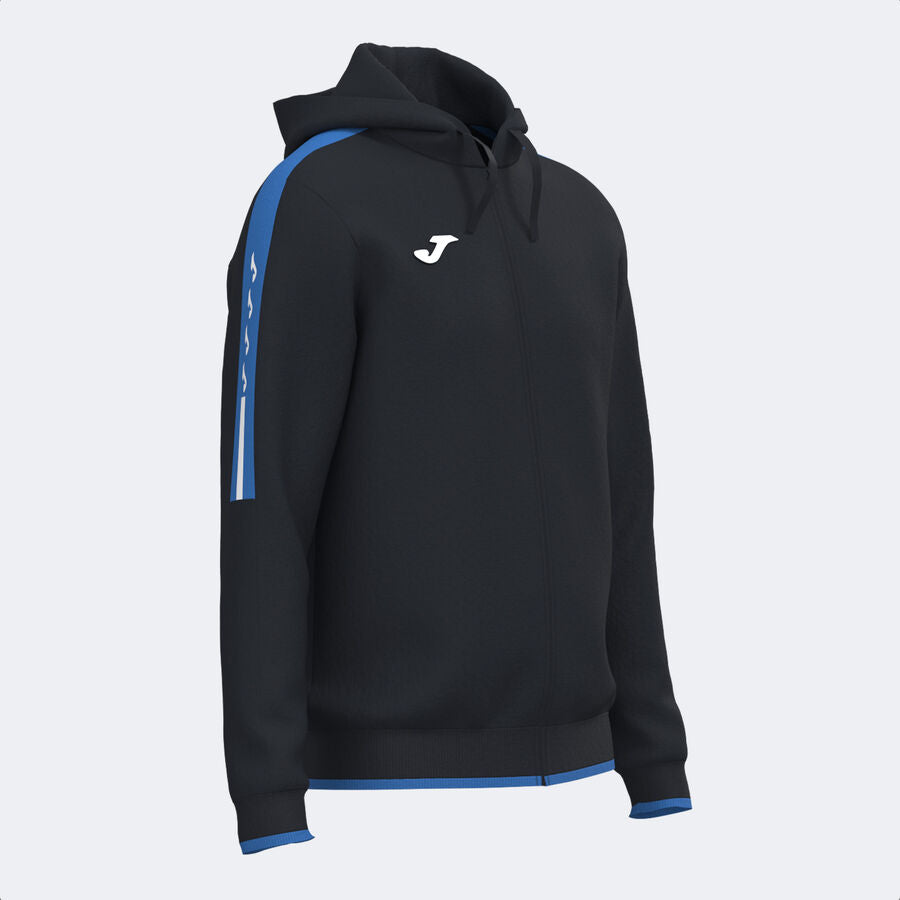 Chaqueta con capucha hombre Olimpiada gris melange negro