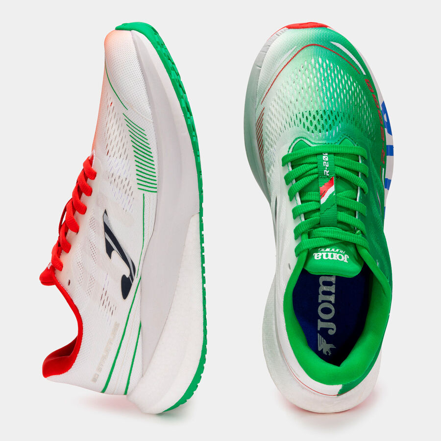 Zapatillas running R.2000 Italia 24 unisex verde rojo