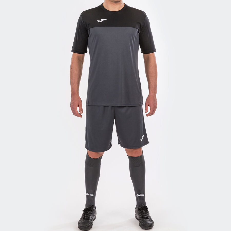 Camiseta manga corta hombre Winner naranja negro