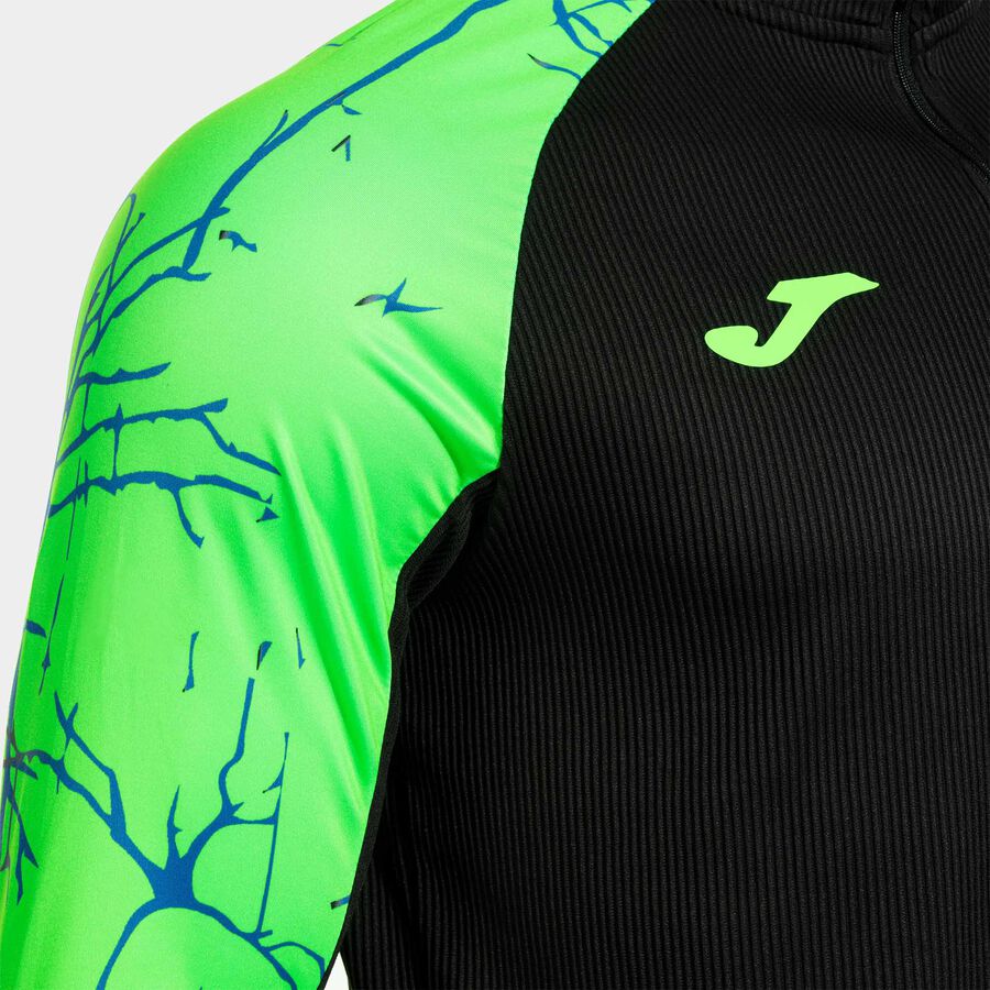 Sudadera hombre Elite IX negro verde flúor