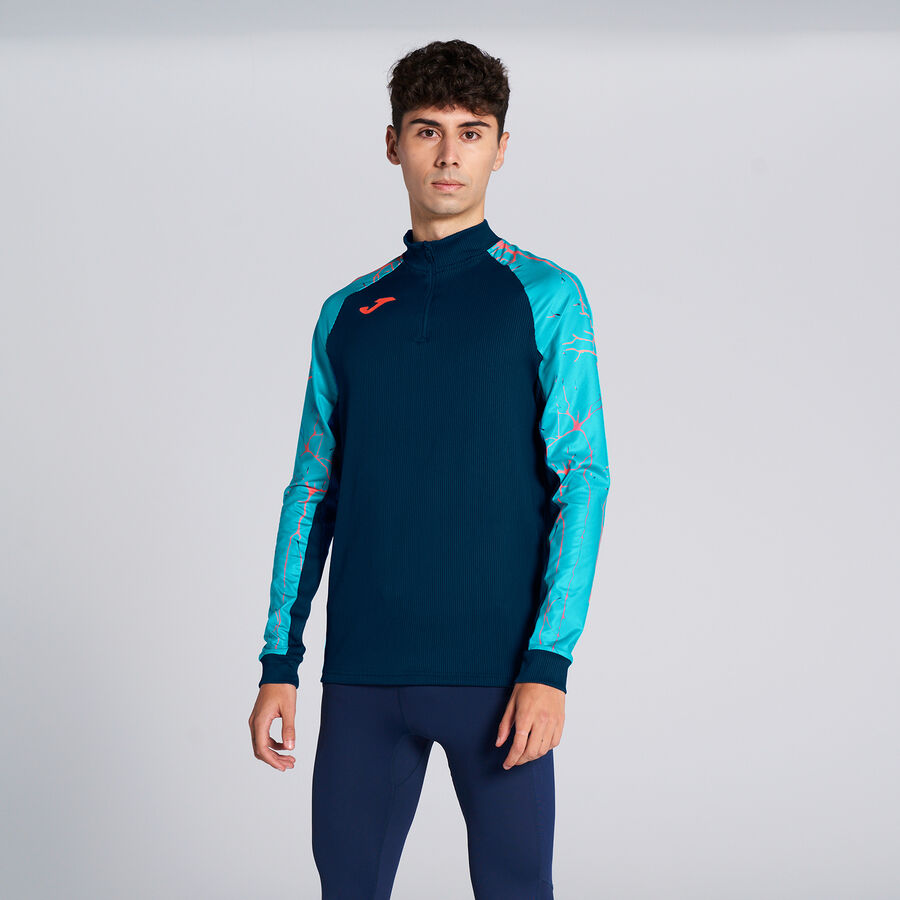 Sudadera hombre Elite IX negro verde flúor