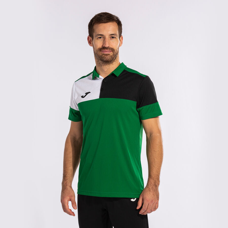 Polo manga corta hombre Crew V rojo marino