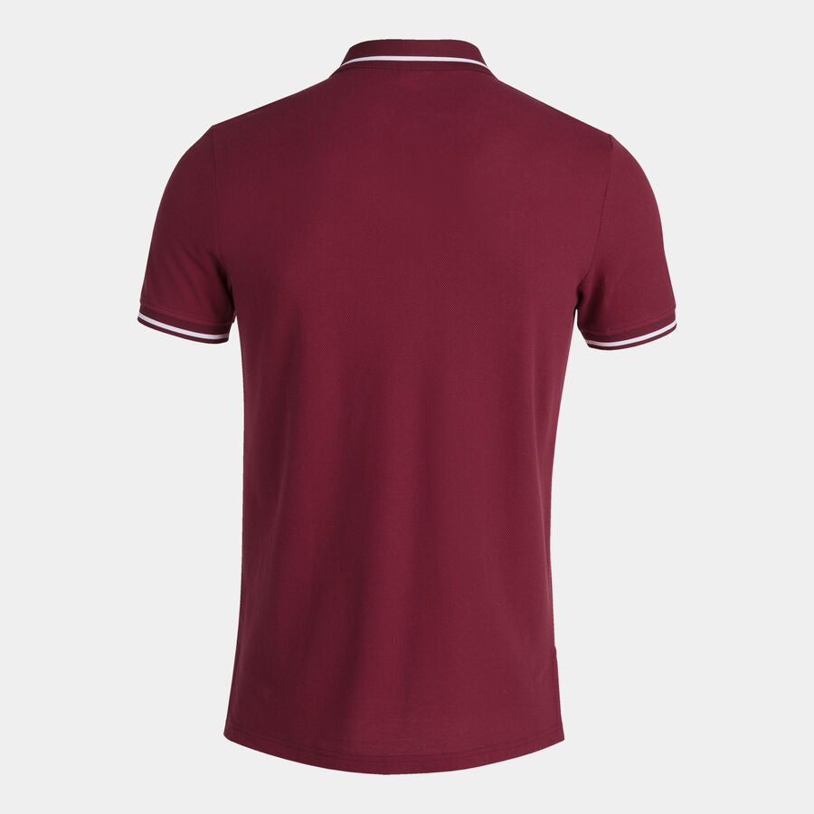 Polo manga corta hombre Confort II burdeos