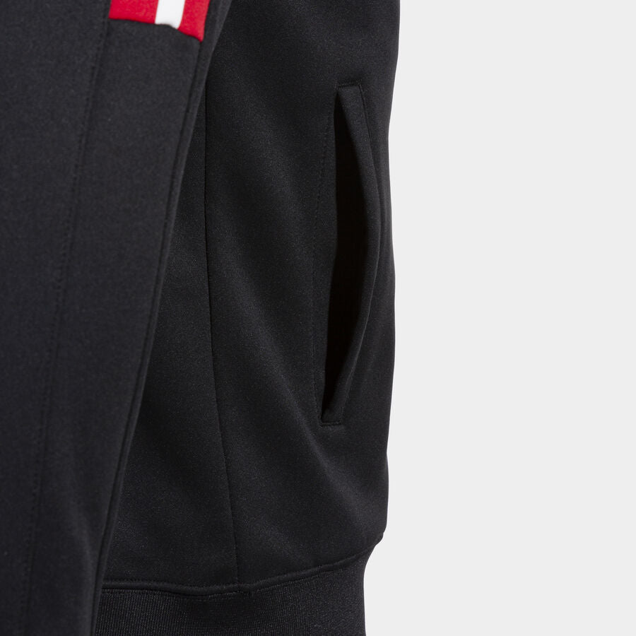 Chaqueta con capucha hombre Olimpiada gris melange negro