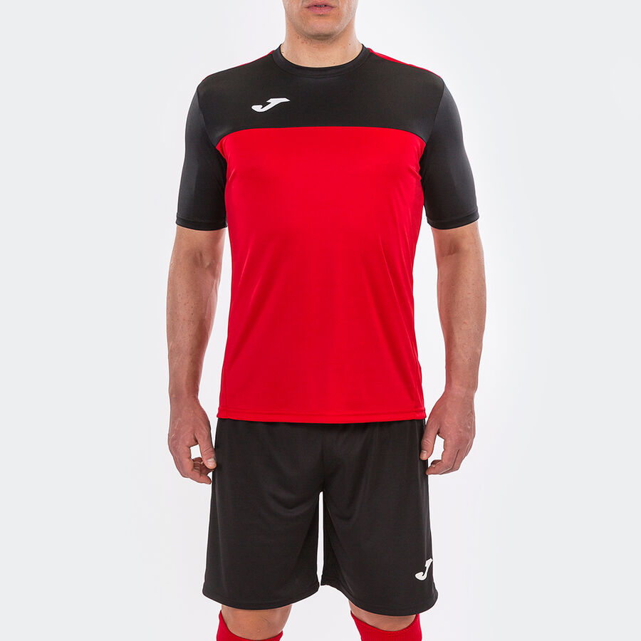 Camiseta manga corta hombre Winner naranja negro