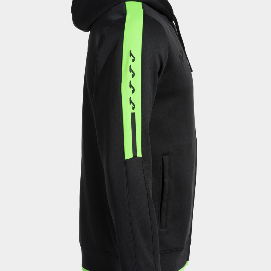 Chaqueta con capucha hombre Olimpiada gris melange negro