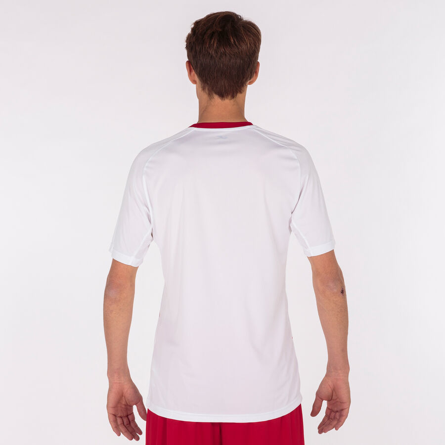 Camiseta manga corta hombre Tiger III rojo amarillo flúor