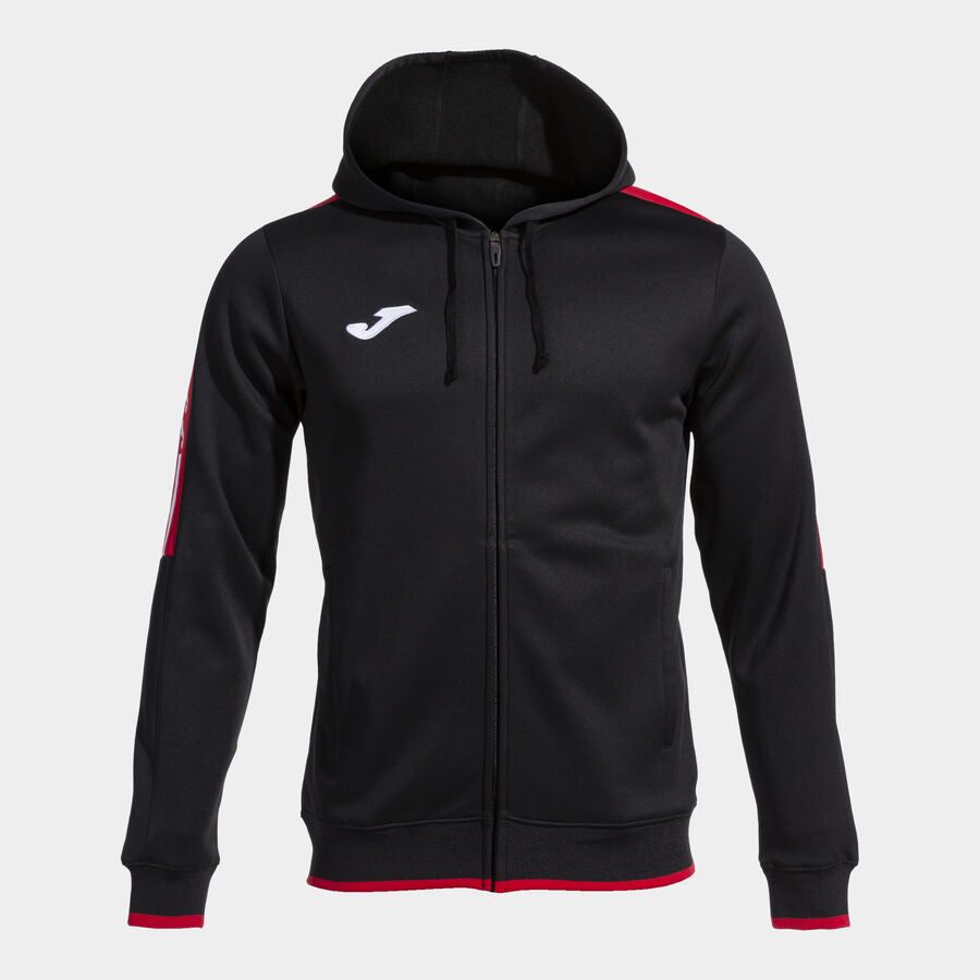 Chaqueta con capucha hombre Olimpiada gris melange negro
