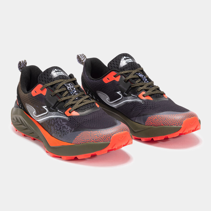 Zapatillas trail Tundra 25 hombre negro naranja
