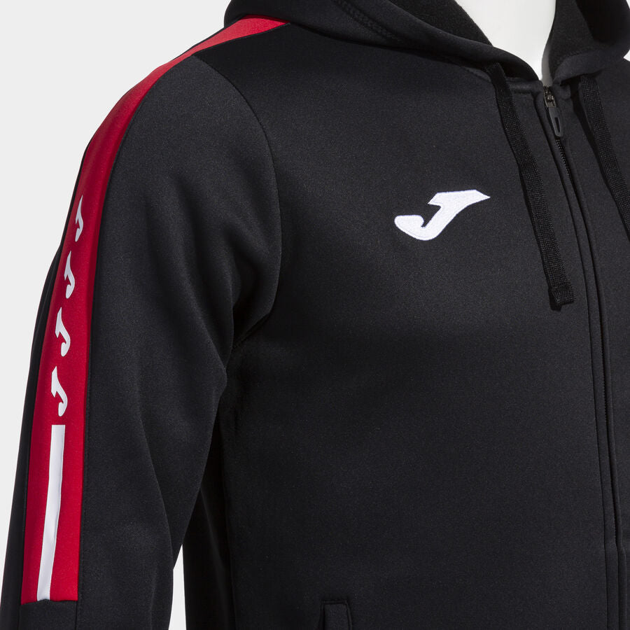 Chaqueta con capucha hombre Olimpiada gris melange negro