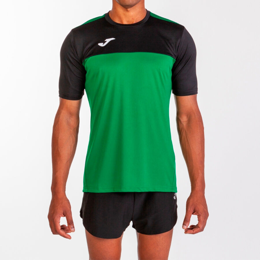 Camiseta manga corta hombre Winner naranja negro