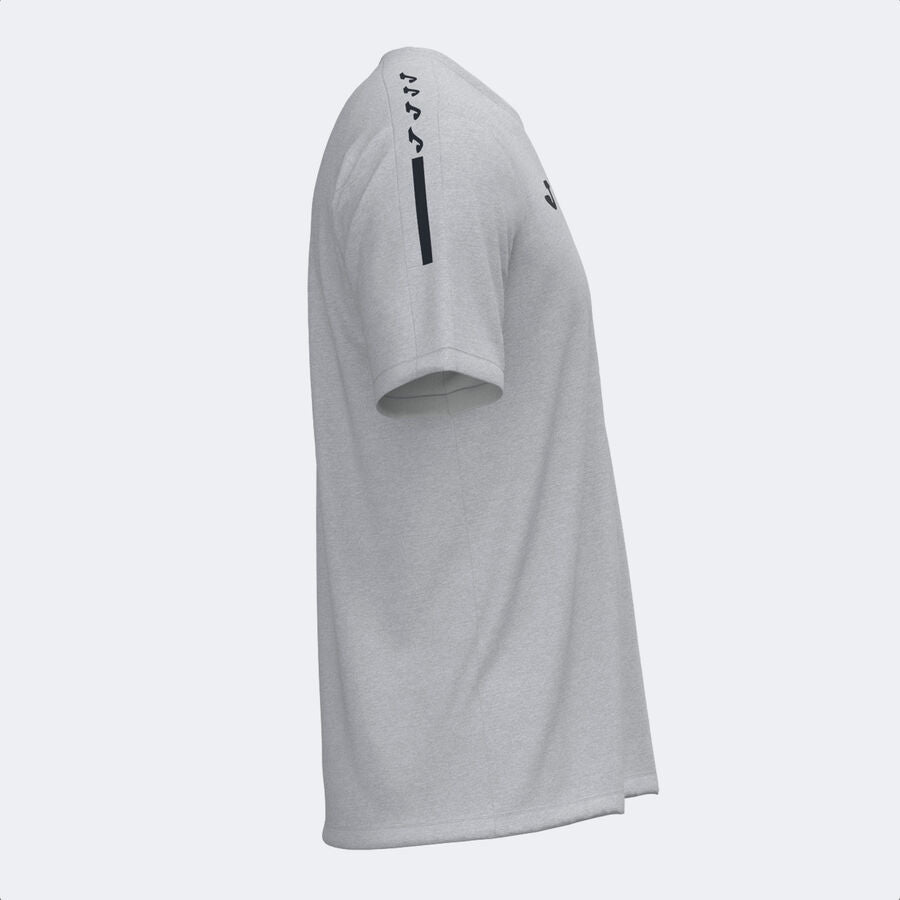 Camiseta manga corta hombre Olimpiada gris melange negro