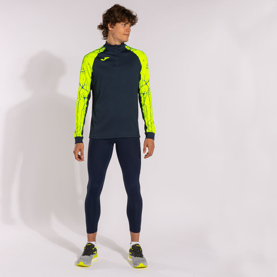 Sudadera hombre Elite IX negro verde flúor
