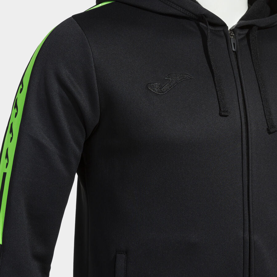 Chaqueta con capucha hombre Olimpiada gris melange negro