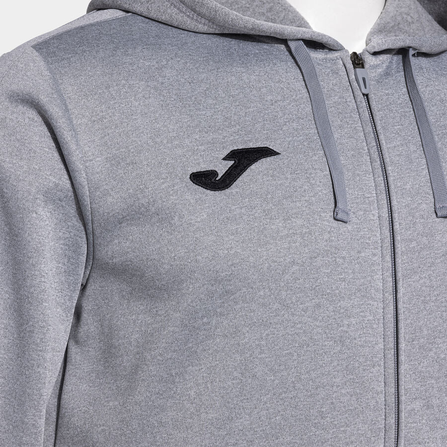 Chaqueta con capucha hombre Olimpiada gris melange negro