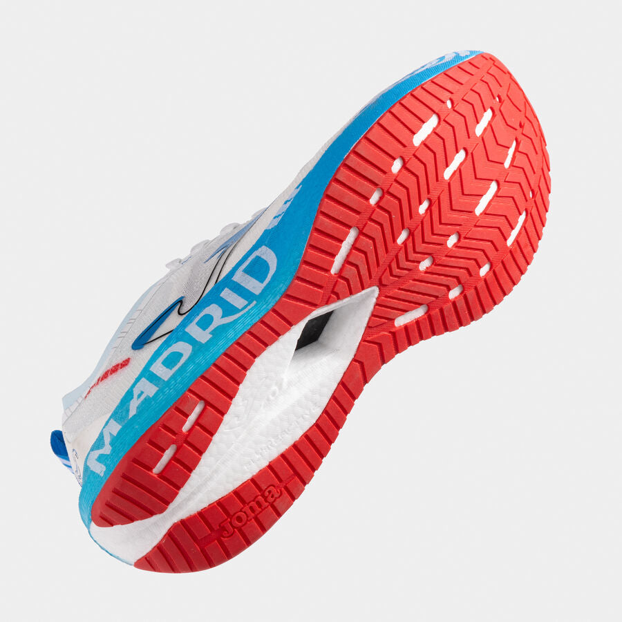 Zapatillas running R1000 25 Media Maratón Madrid unisex blanco