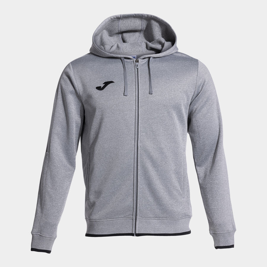 Chaqueta con capucha hombre Olimpiada gris melange negro