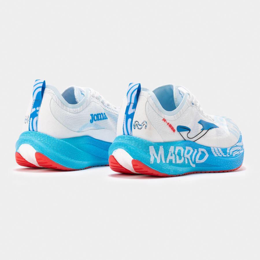 Zapatillas running R1000 25 Media Maratón Madrid unisex blanco